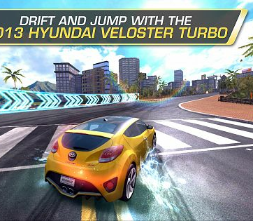 Hyundai Veloster Turbo si Genesis Coupe – vedete ale aplicatiei „ASPHALT 7 - HEAT” produsa de Gameloft