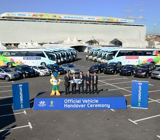 Hyundai a livrat flota de autovehicule oficiale pentru Campionatul Mondial de Fotbal Brazilia 2014