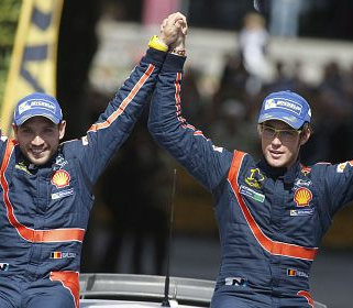 Dubla istorica pentru echipa Hyundai Shell World Rally in Raliul Germaniei