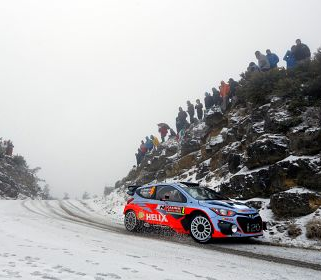 O prima zi solicitanta pentru echipa Hyundai Motorsport in etapa WRC din Raliul Monte-Carlo