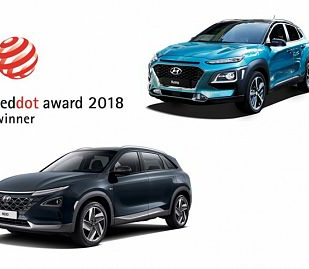 Hyundai a castigat doua premii „Red Dot Design” pentru modelele Nexo si Kona