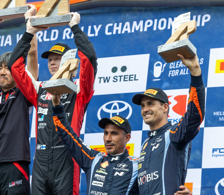 Hyundai Motorsport a obtinut inca un podium in Raliul Acropolelor