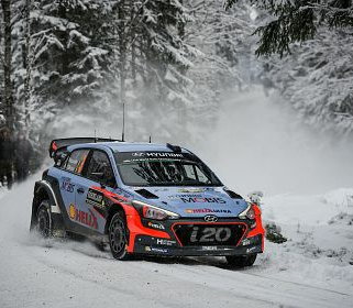 Hayden Paddon a obtinut al doilea podium consecutiv, pentru noua generatie a modelului i20 WRC, in Raliul Suediei