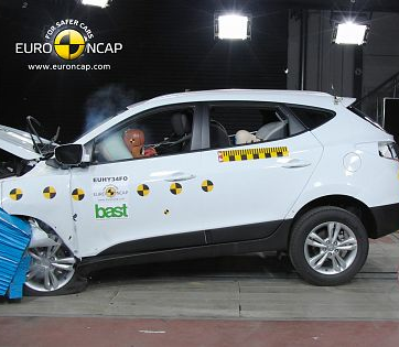 Tripla performanta Hyundai in domeniul sigurantei ix35 a obtinut cinci stele la testele Euro NCAP