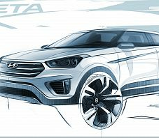 Hyundai Motor dezvaluie prima schita a SUV-ului subcompact Creta